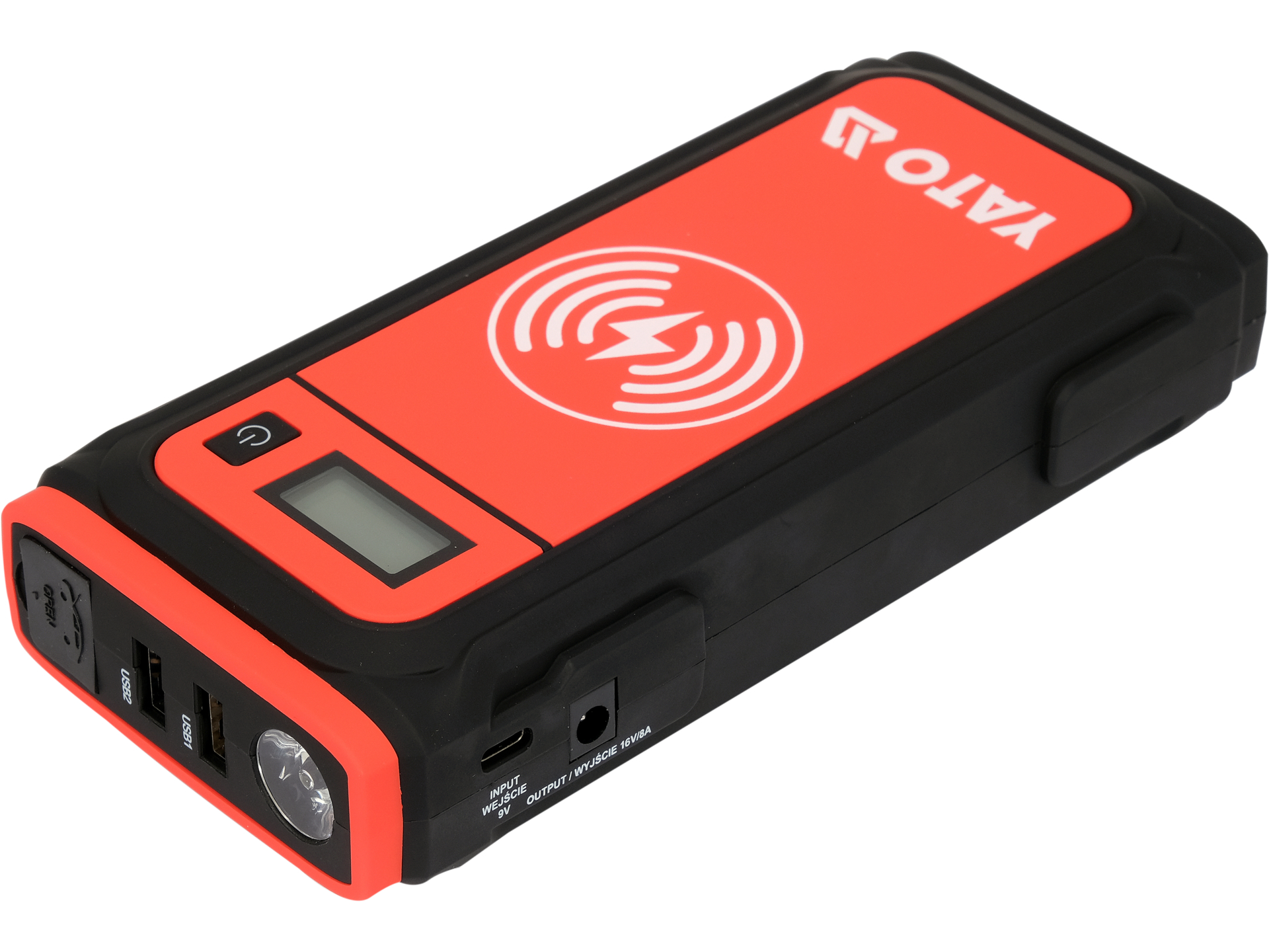 Urządzenie rozruchowe YATO power bank 16000 mah 800A ładowarka induk YT-83085