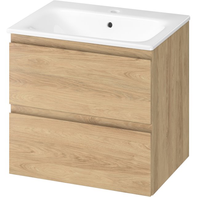 CERSANIT Szafka z umywalką MODUO 60 DSM dąb hikora S4013-015