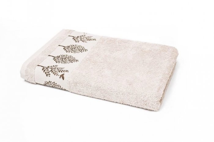 Ręcznik TERRA - rozmiar 50x90 wz. Beż