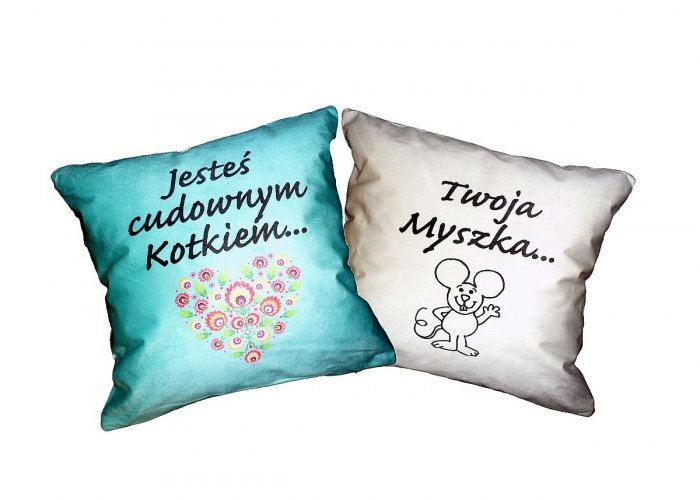 Dwustronna Poszewka prezentowa na poduszkę 40x40 wz. 85 Jedeka