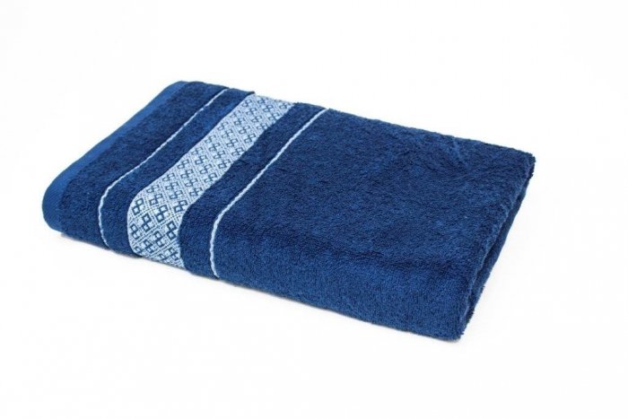 Ręcznik LUKSOR - rozmiar 50x90 wz. Granat
