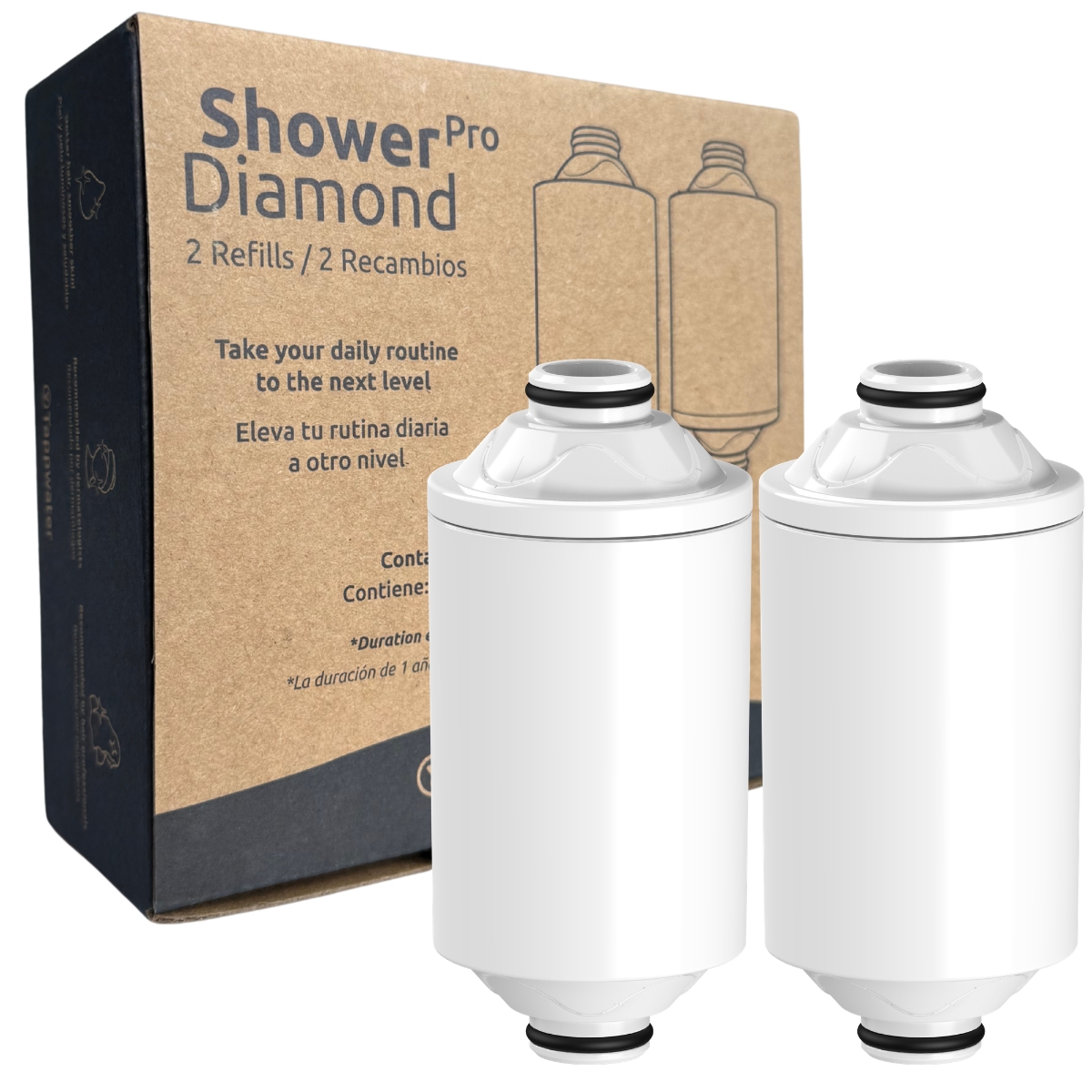 Zestaw wkładów wymiennych Tappwater ShowerPro Diamond 2 szt.