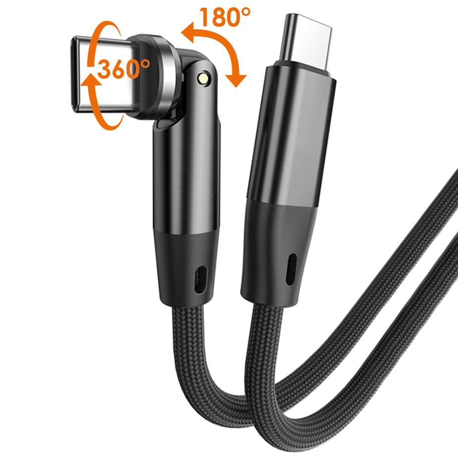 Kabel USBC na USBC 1,5m Spider obrotowy 540 60W KAB0003577 - Henryx24
