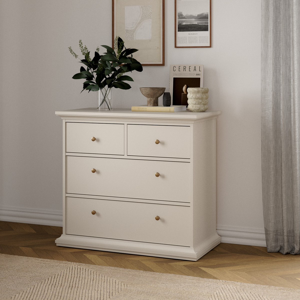 Komoda z szufladami 96 cm PRADO kaszmir