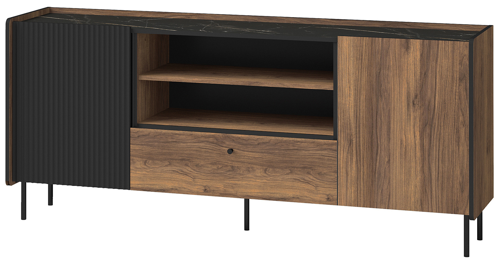 Dwudrzwiowa komoda z szufladą 180 cm PINNACLE
