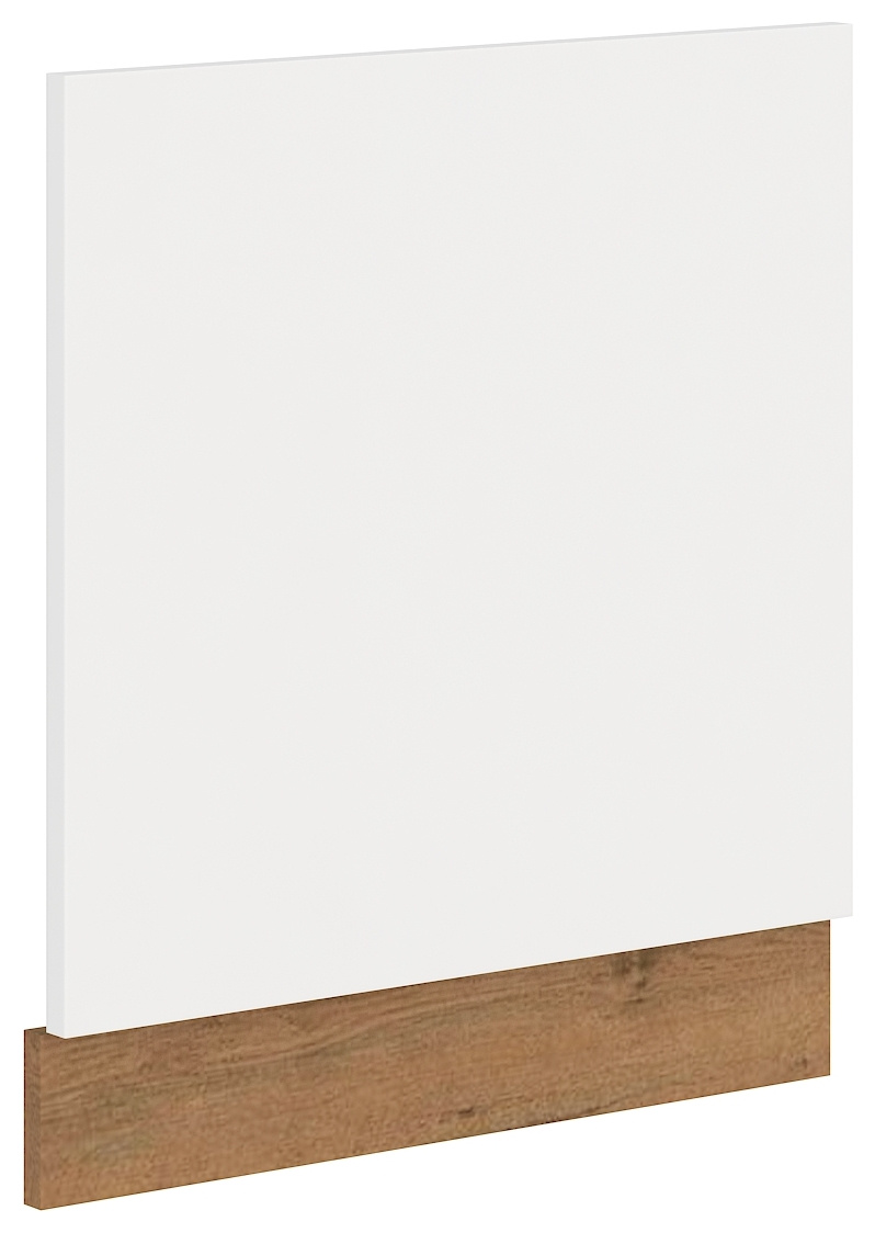 Front do zmywarki z widocznym panelem sterującym 60 cm Biały połysk VIKI