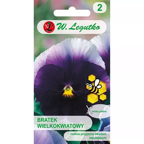 1 szt, Bratek Lord Beaconsfield - Nasiona: Ilość w opakowaniu: 0.5 g
