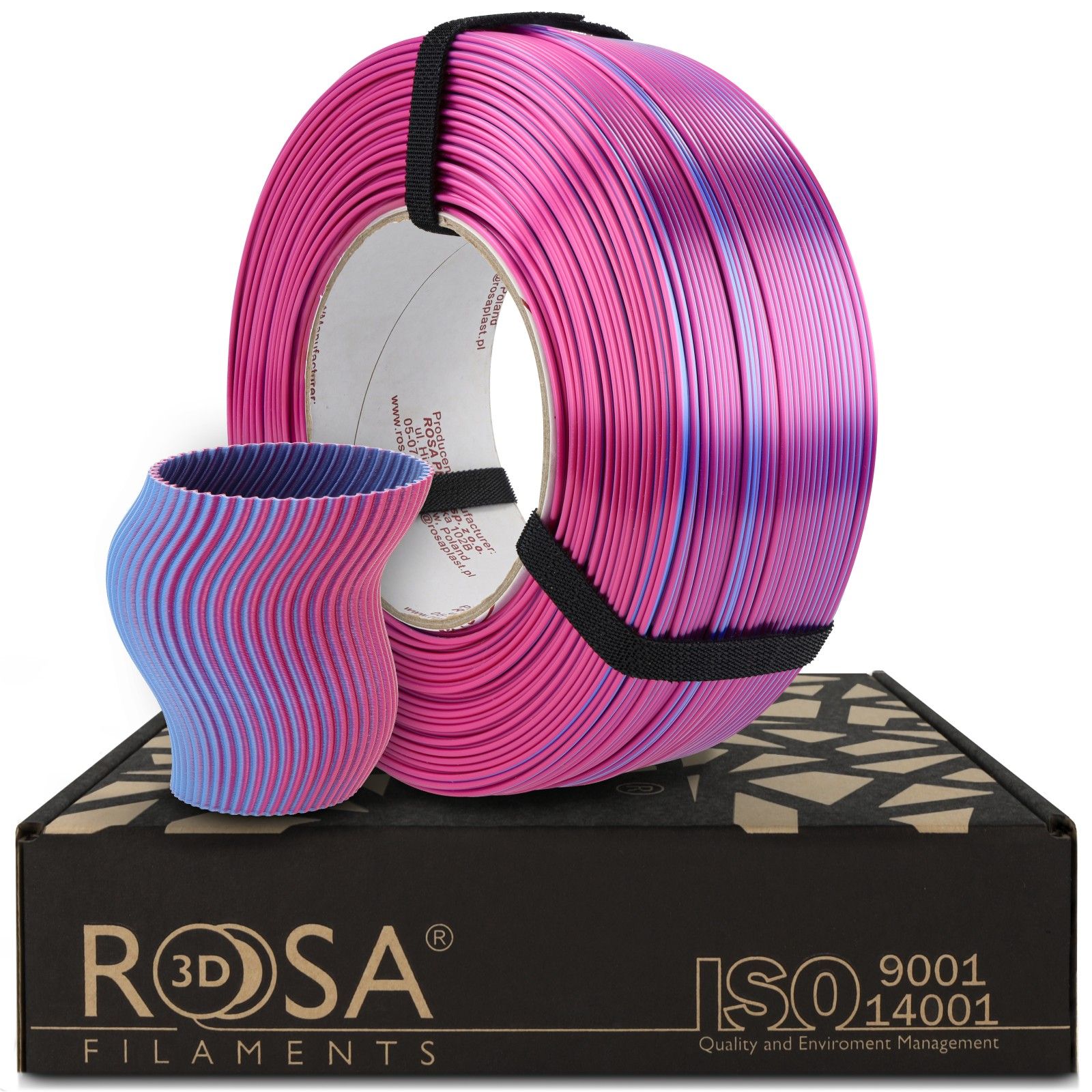 FILAMENT 3D PLA Refill Magic Silk Light Blue + Pink 1,75mm 1kg