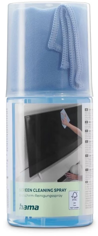 Hama zestaw do czyszczenia ekranów LCD/TFT, płyn 200 ml + mikrofibra 20x20 cm