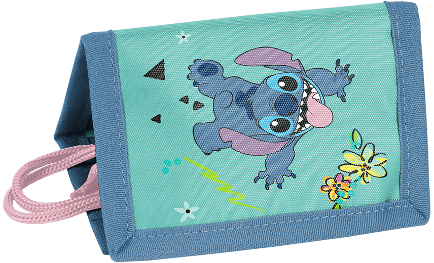 Paso portfel Disney Stitch 12x8.5x1 cm turkusowy mały portfel