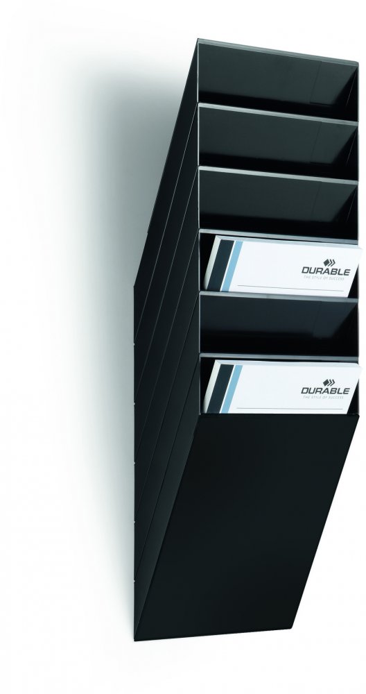 Durable Flexiboxx pojemnik na dokumenty A4 pionowy, zestaw 6 szt., czarny