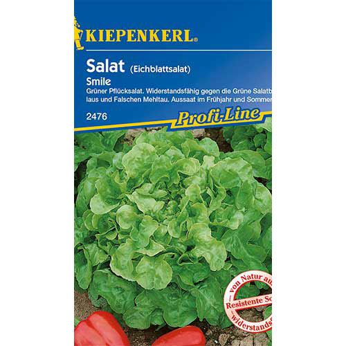 1 pac, Salată de frunze Smile Kiepenkerl - Semințe: Mod de ambalare: 1 pac