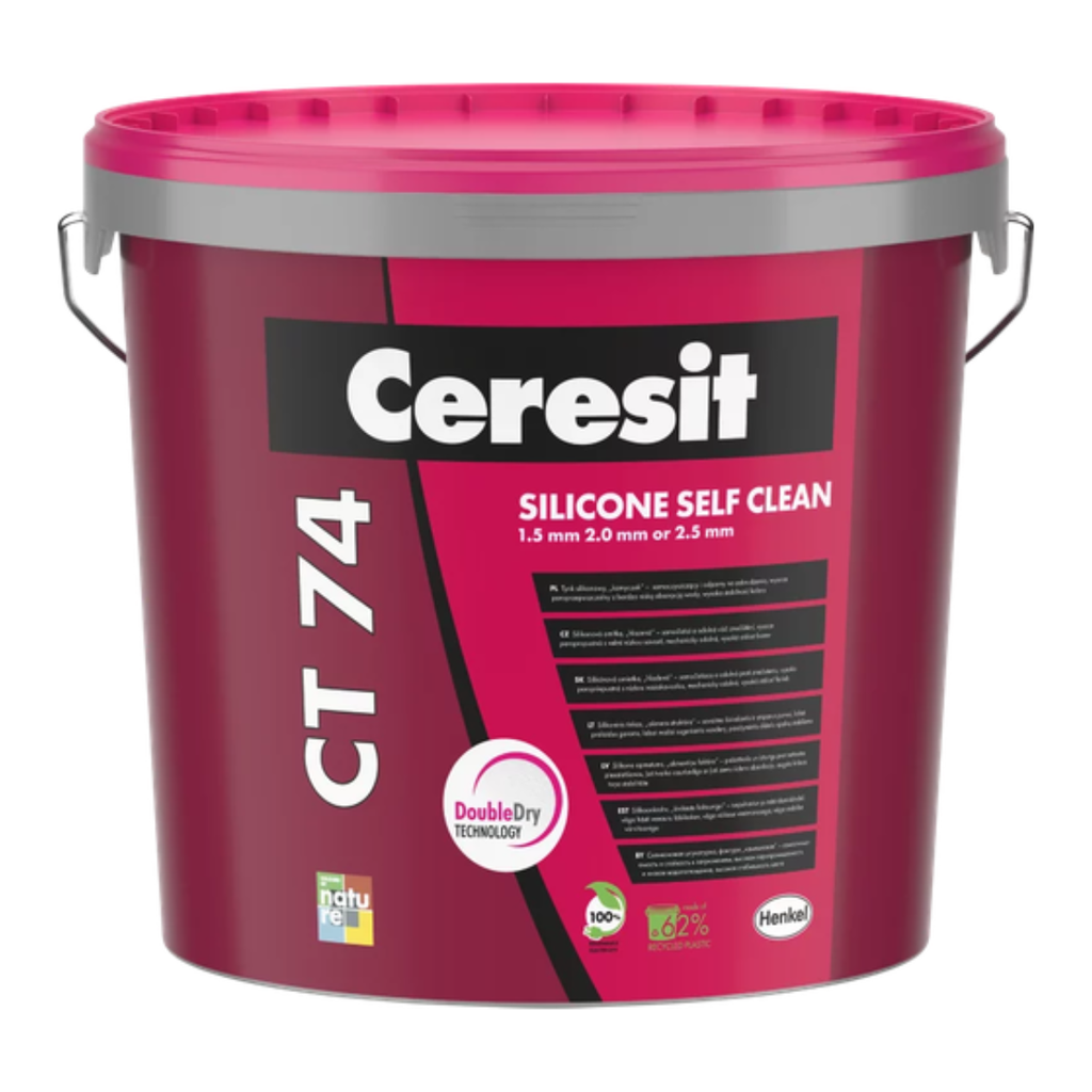 Tynk silikonowy Ceresit CT 74 biały