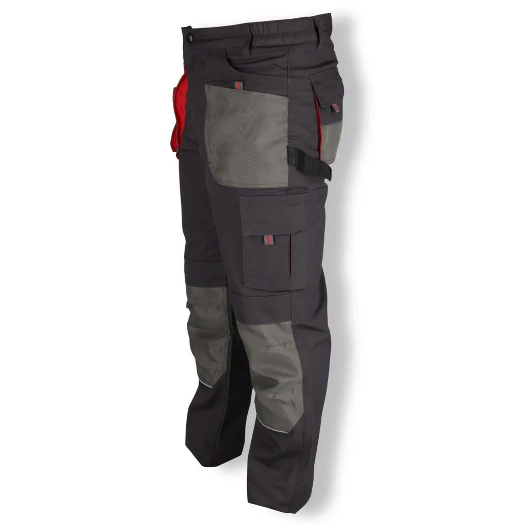 Spodnie ochronne czarno-szare 2BH2SP 265g/m2 rozmiar LD Dedra