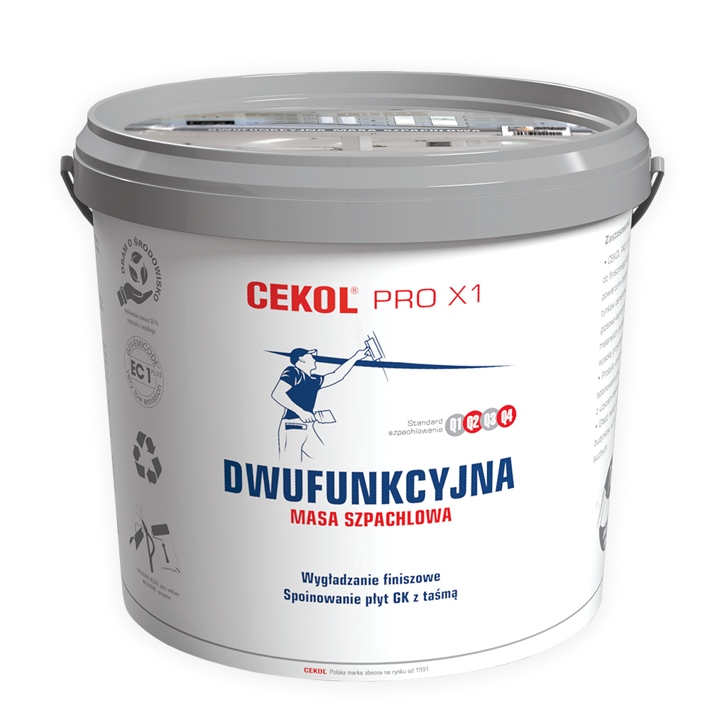 Dwufunkcyjna masa szpachlowa PRO X1 Cekol 20kg