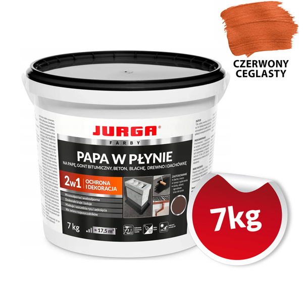 Papa w płynie Czerwony ceglasty 7kg Jurga