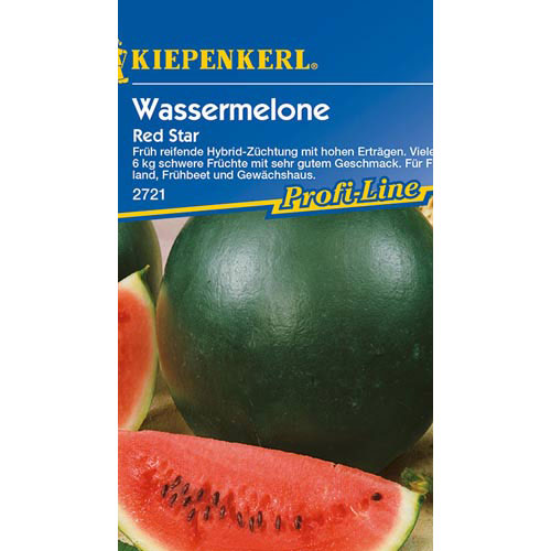 1 szt, Wassermelonen Red Star F1 - Samen: Ilość w opakowaniu: 1 Stück