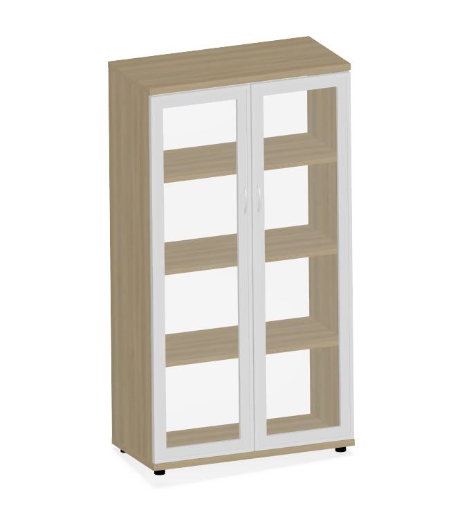 HEBE TS415 regał z witryną 80,2x40x148,8h