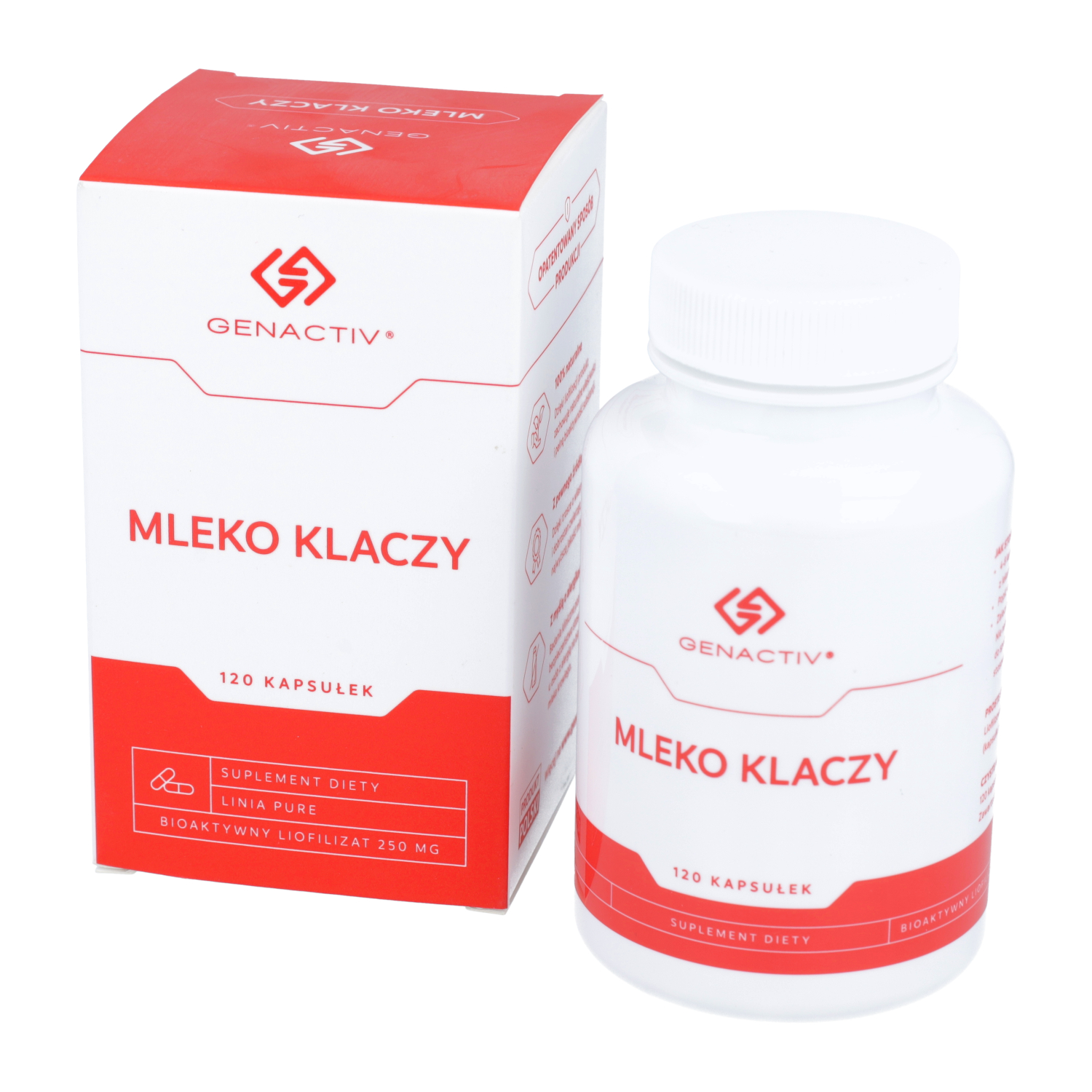 Genactiv mleko klaczy, 120 kapsułek