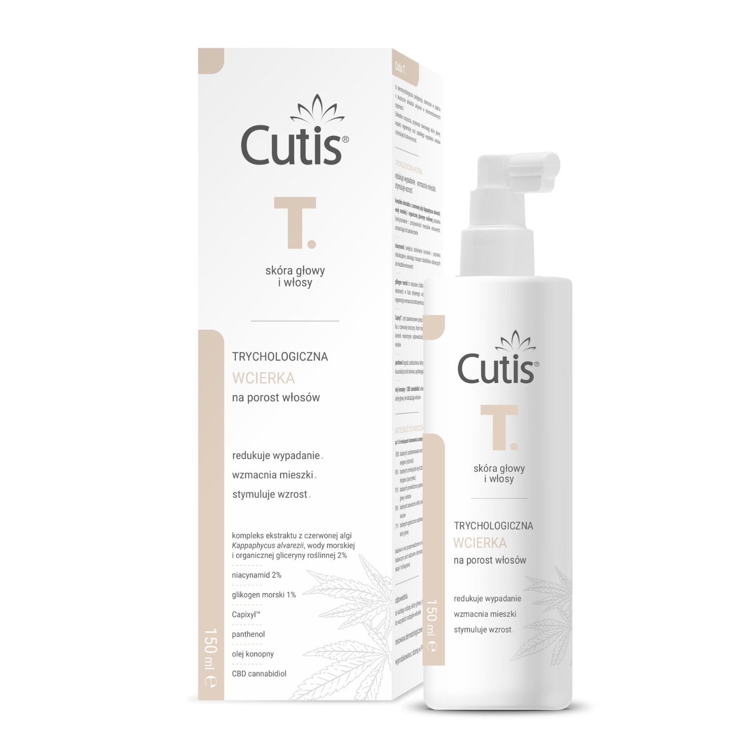 Cutis t - trychologiczna wcierka na porost włosów, 150 ml