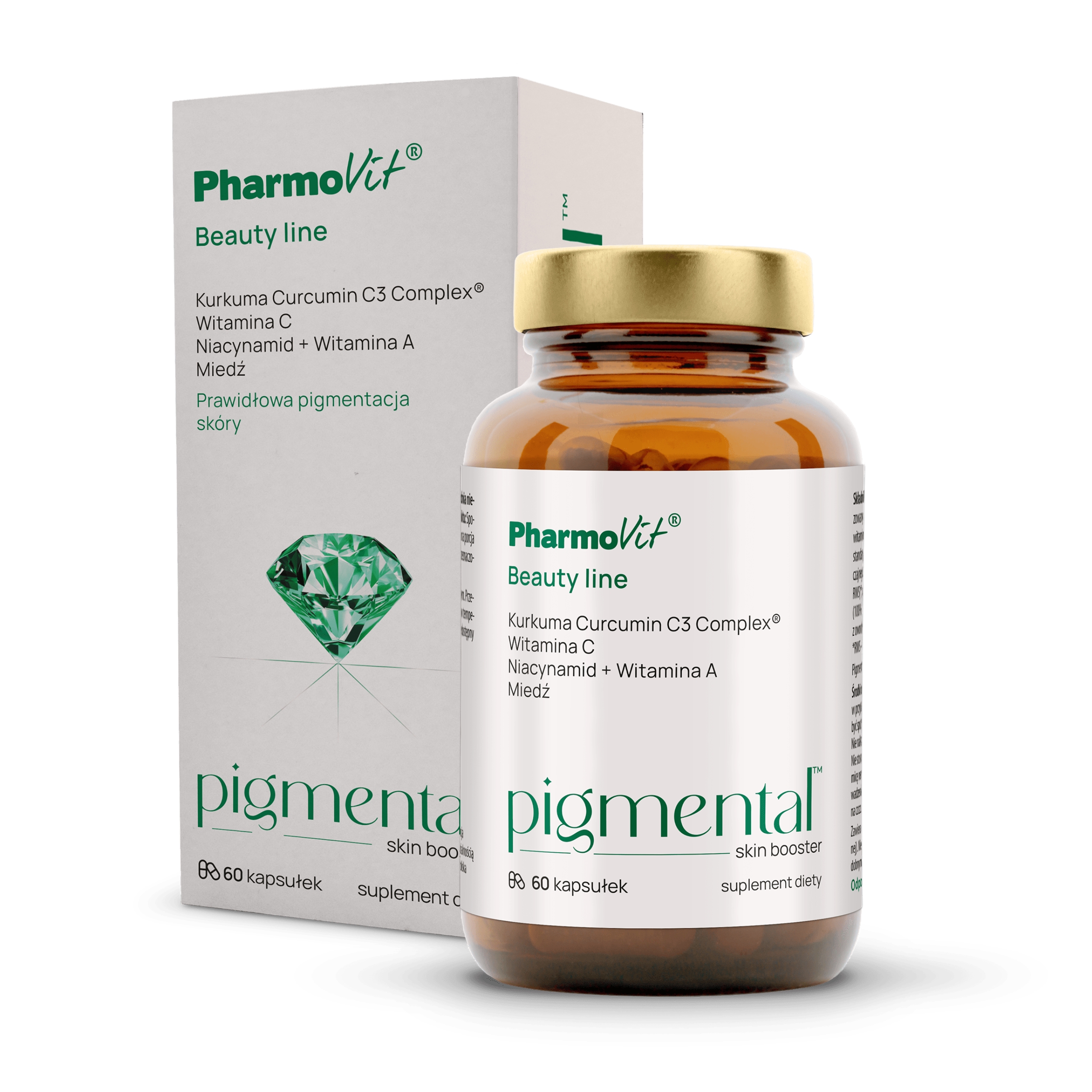 Pharmovit - pigmental skin booster, 60 kapsułek