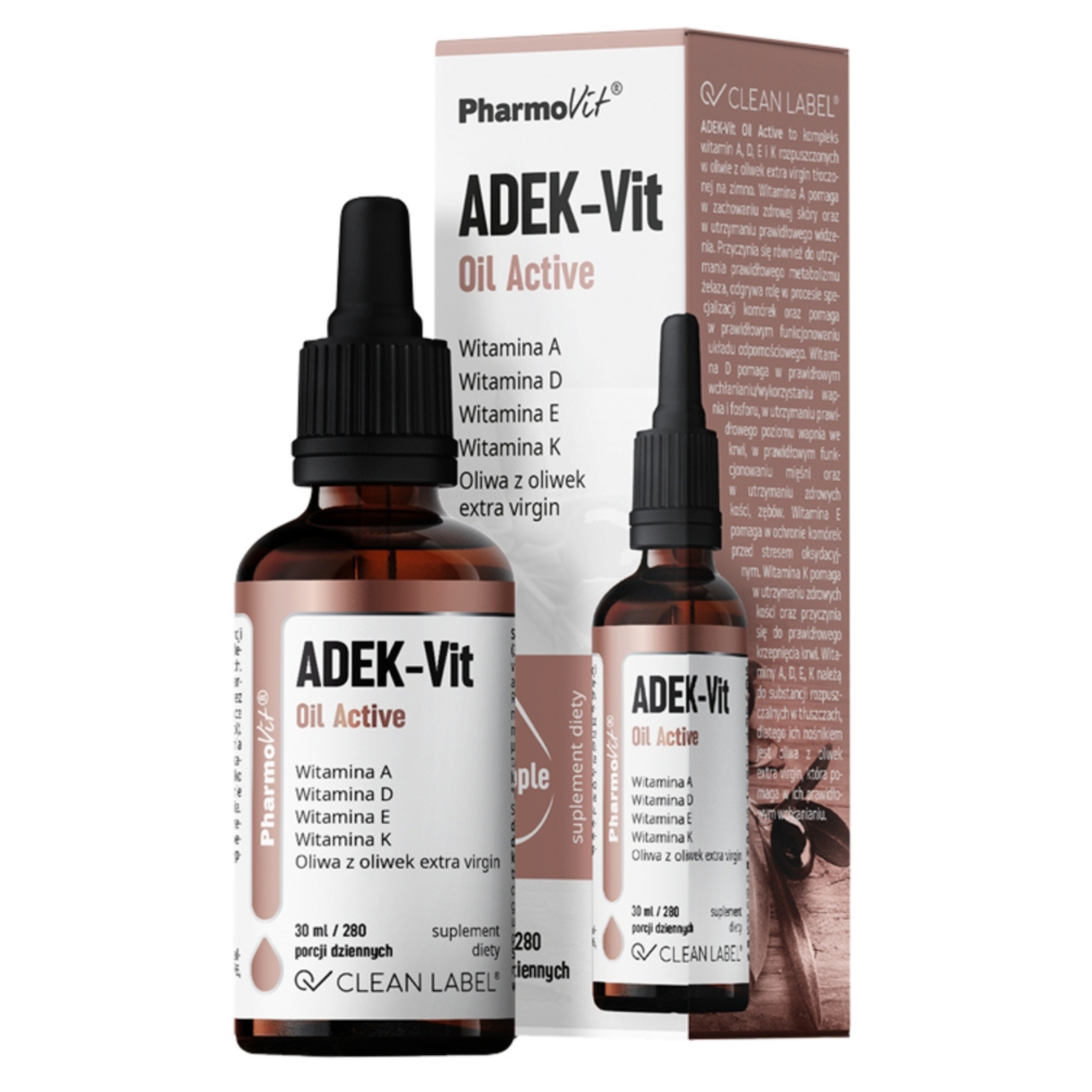 Pharmovit adek-vit oil active, krople, 30 ml