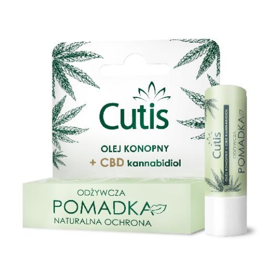 Cutis - odżywcza pomadka z olejem konopnym + cbd, 1 sztuka