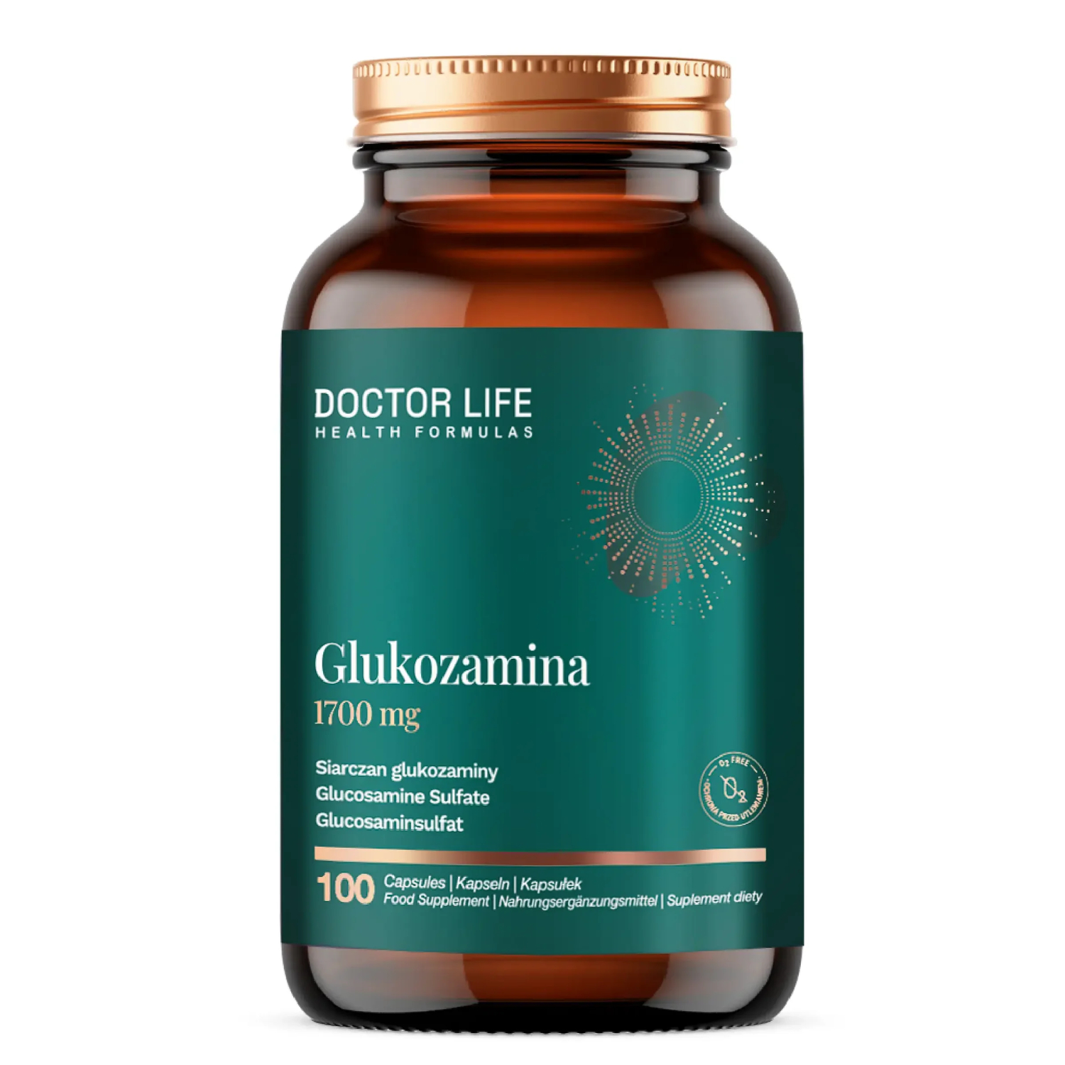 Doctorlife, glukozamina 1700 mg, 100 kapsułek