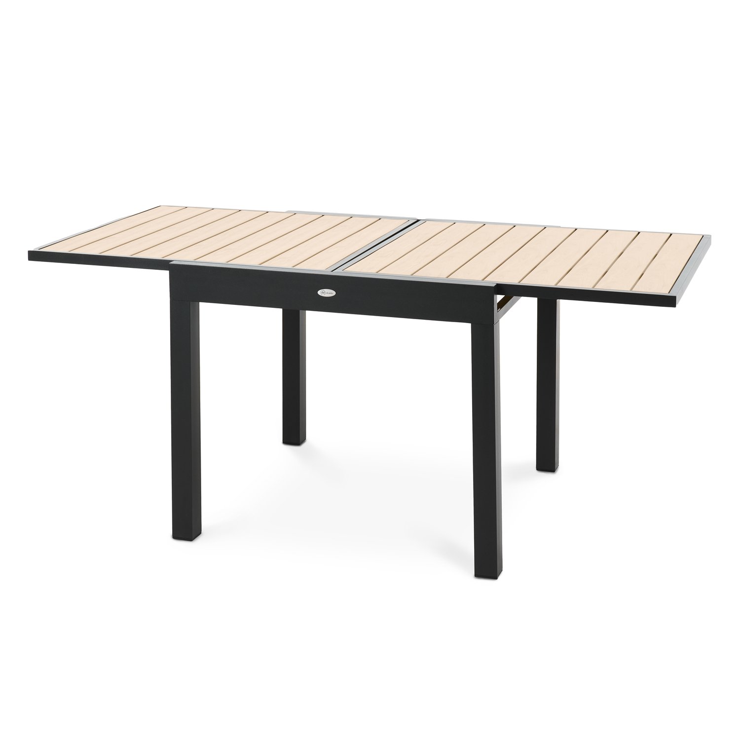 Gartentisch ausziehbar 90/180 x 90 cm Comlo - Beige