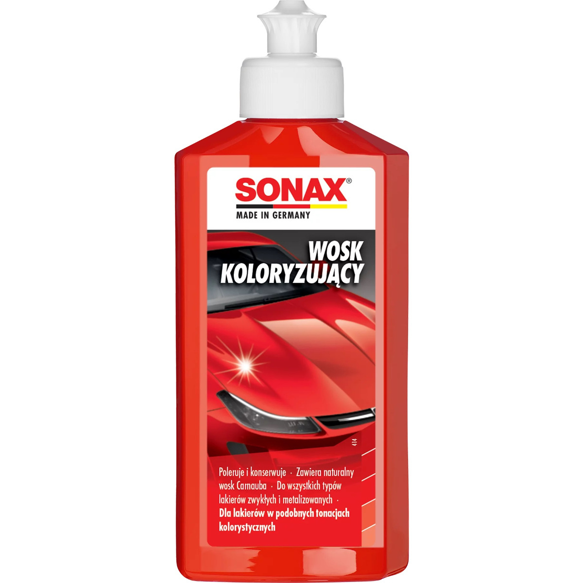 Sonax Wosk koloryzujący czerwony 250ml - do lakierów czerwonych