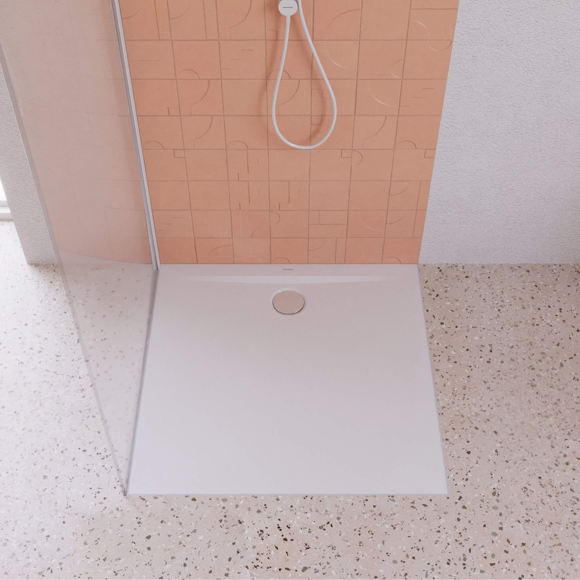 Kaldewei Superplan Zero brodzik kwadratowy 110x110 cm model 1546-1 biały 354600010001
