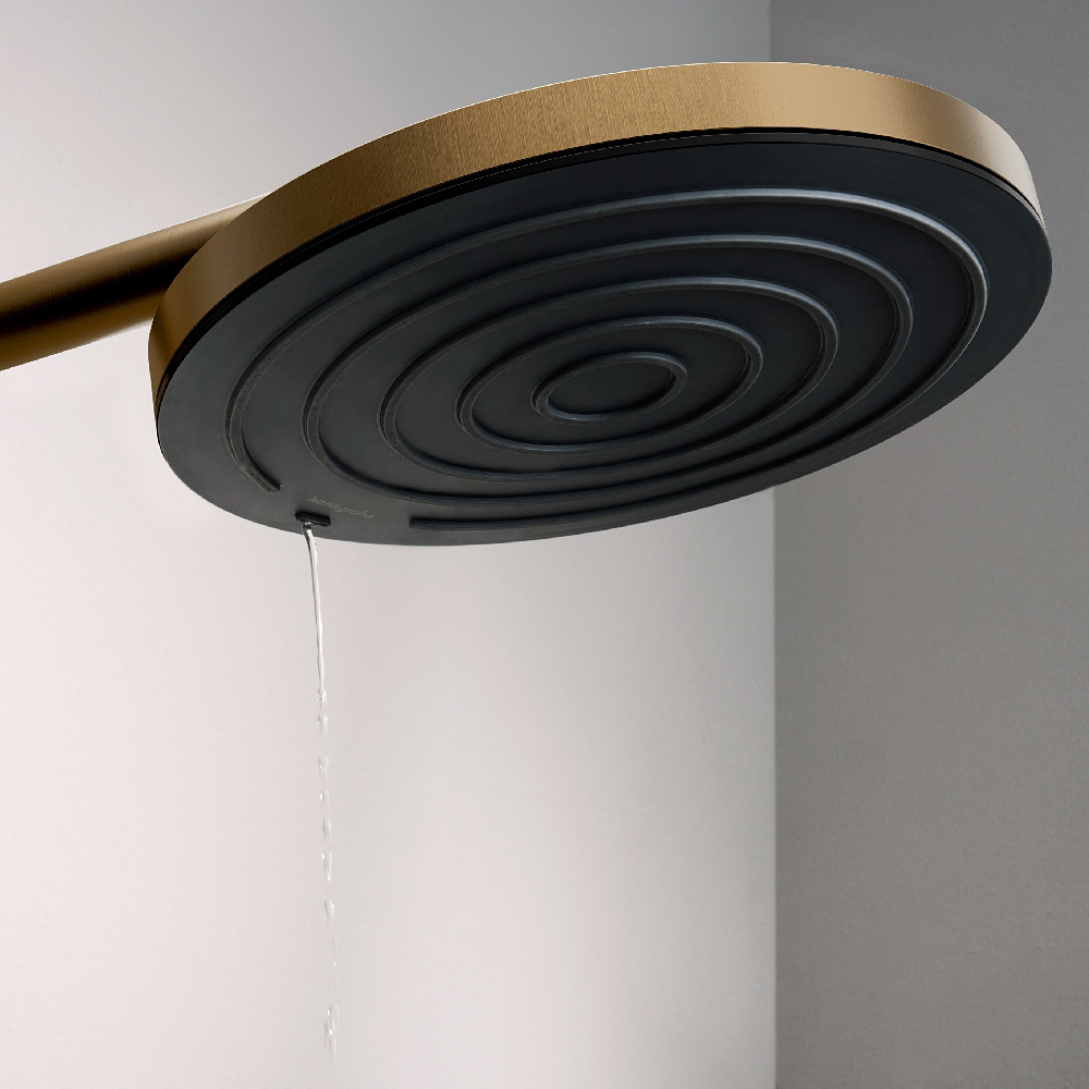 Hansgrohe ramię deszczownicy 39 cm ścienne brąz szczotkowany 24357140