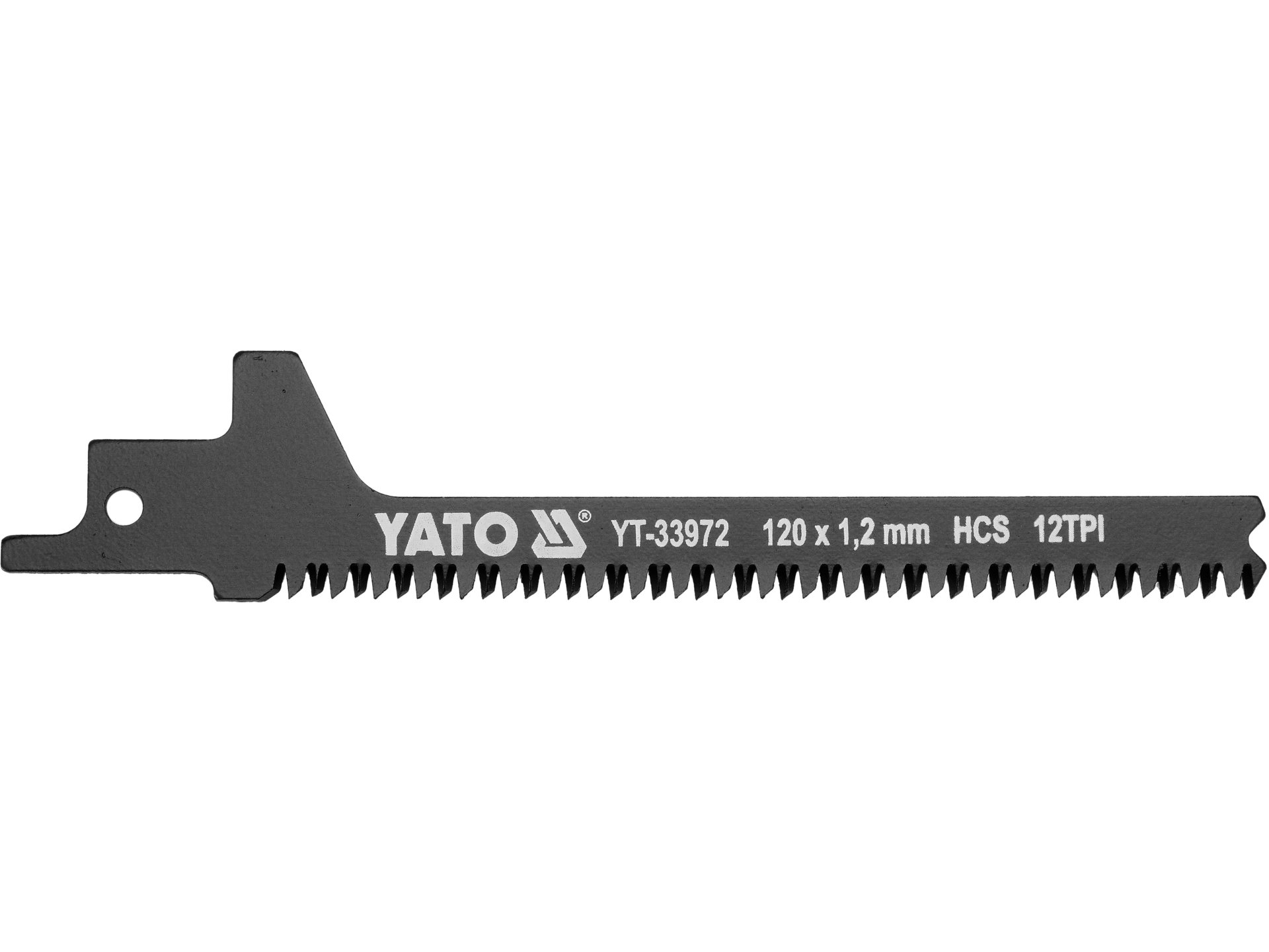 Brzeszczot do piły szablastej YATO 120mm HCS do drewna płyt gipsowych YT-33972