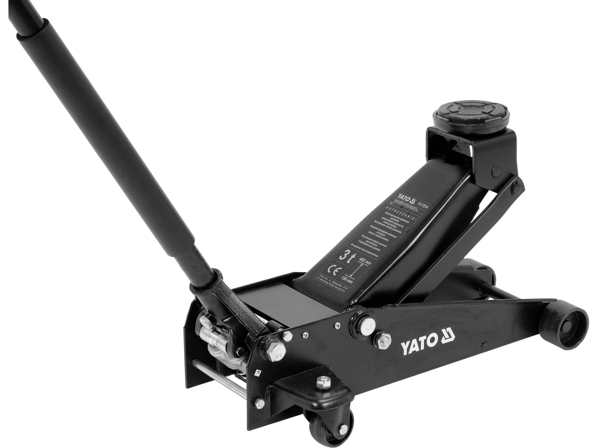 Podnośnik hydrauliczny YATO 3t dwutłokowy szybkie podnoszenie żaba YT-17214