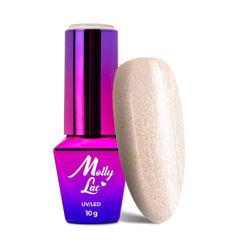 Lakier hybrydowy LED/UV Gel Polish MollyLac Wedding dream & Champagne Nr 381 Prosecco 10 g