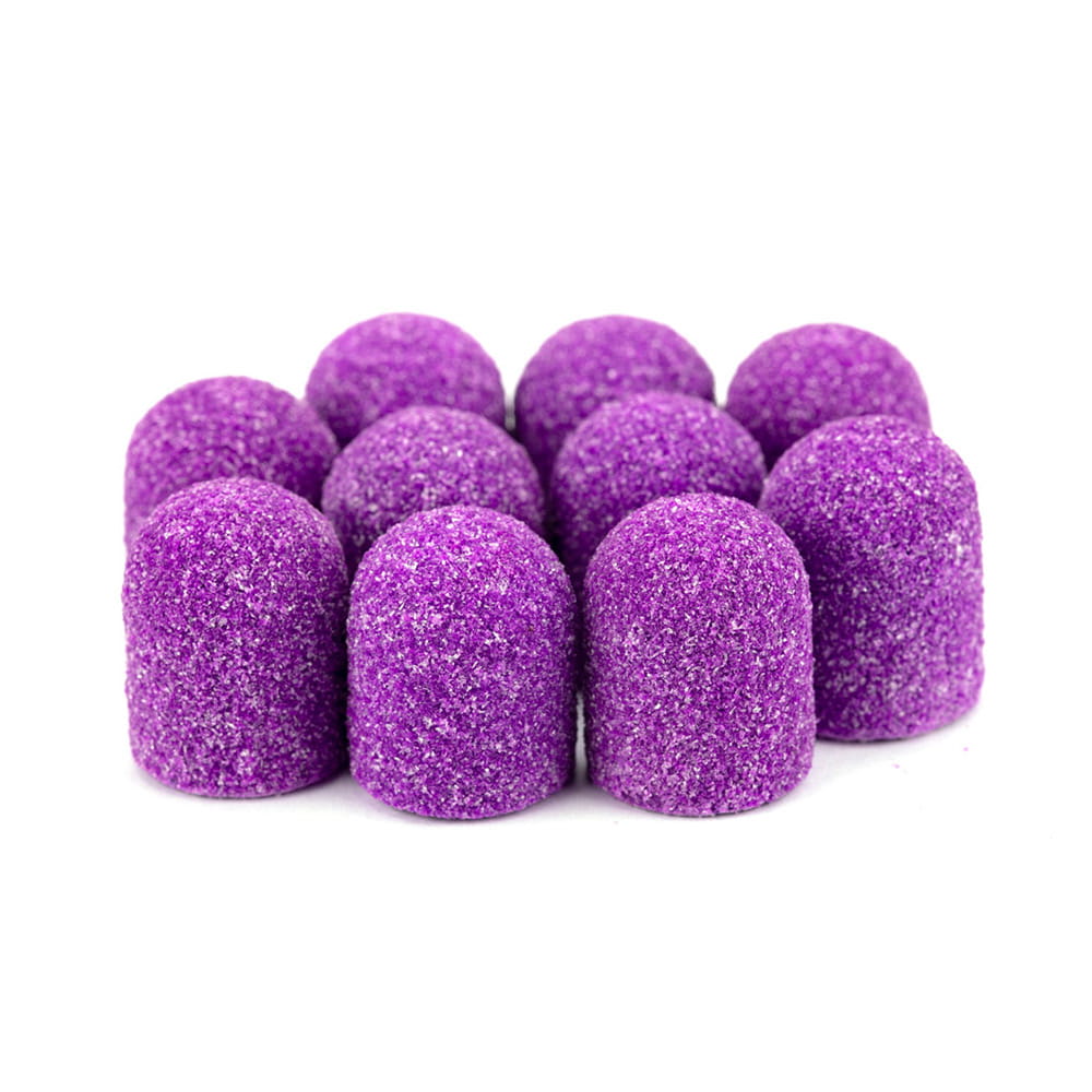 Kapturki do pedicure 7 mm gradacja 60 10 szt Fabric Podo AlleMed Fioletowy Purple