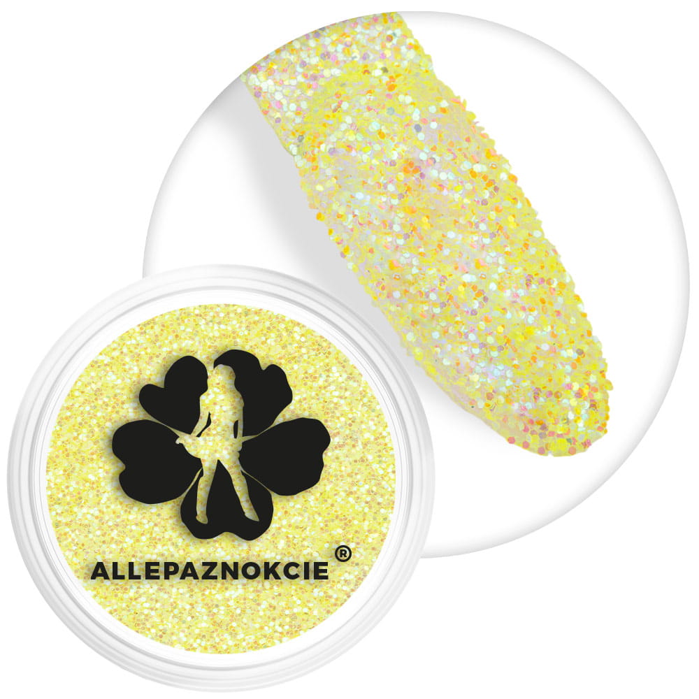Pyłek do paznokci Shine Neon Allepaznokcie Lemon 2 g Nr 07