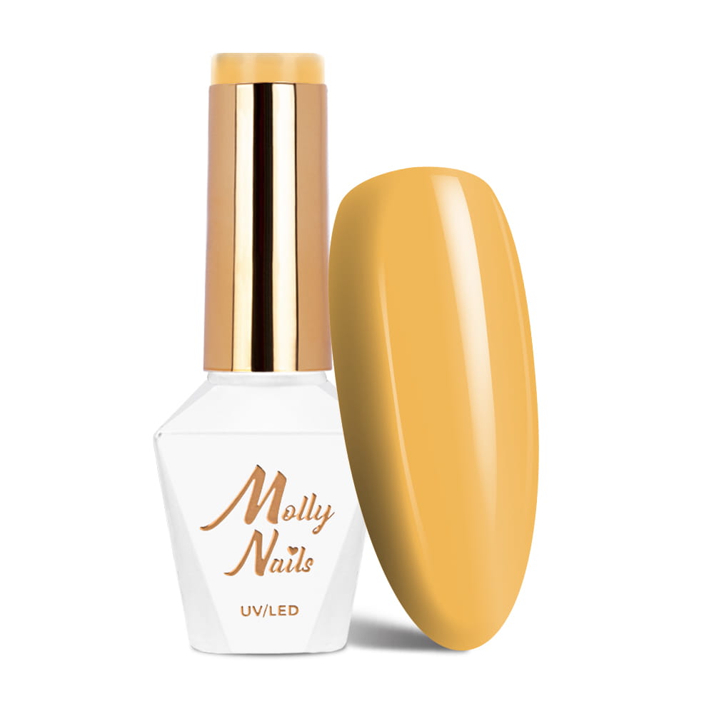 Lakier hybrydowy LED/UV Gel Polish Molly Nails Energize Nr 494 South Bay HEMA/Di-HEMA Free 8g