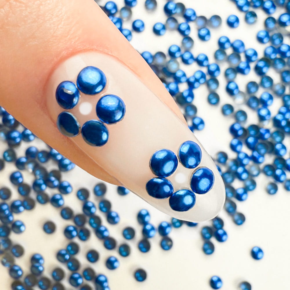 ShinePins gładkie ćwieki błyskotki ozdoby do paznokci medium NTN Premium Nr 8 5g