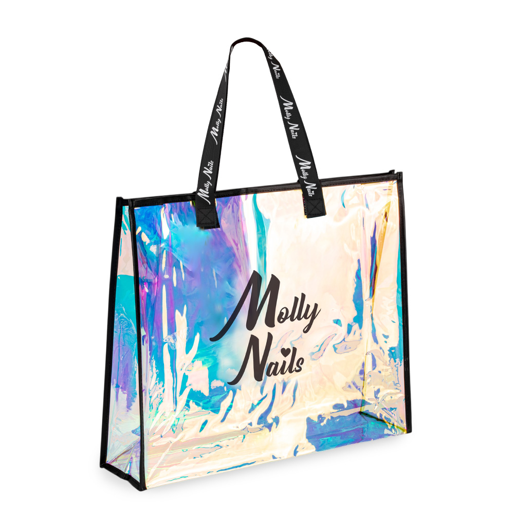 Torba lunchowa holo premium czarna Molly Nails