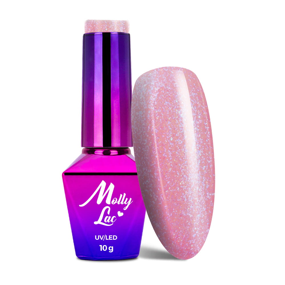 Lakier hybrydowy LED/UV Gel Polish MollyLac Bling it on! Nr 503 Diamond Skin 10 g