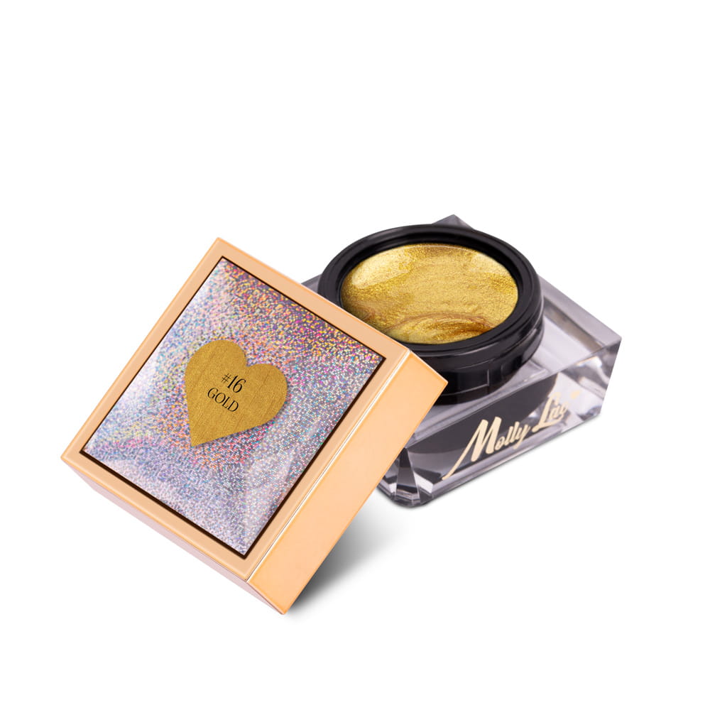 Pasta do zdobień Nail Art ProArt Paste MollyLac Gold HEMA/Di-HEMA Free 5g Nr 16