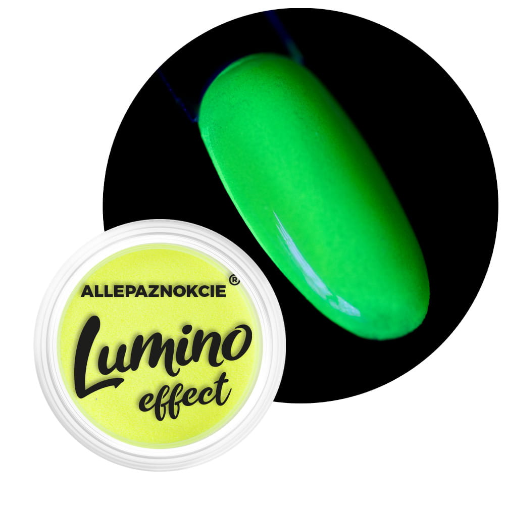 Pyłek do paznokci świecący w ciemności Lumino Effect Allepaznokcie Nr 4