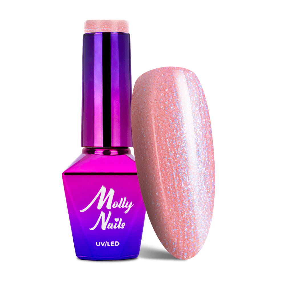 Lakier hybrydowy LED/UV Gel Polish Molly Nails Wedding Dream & Champagne Nr 383 Bubbly Strawberry 8g