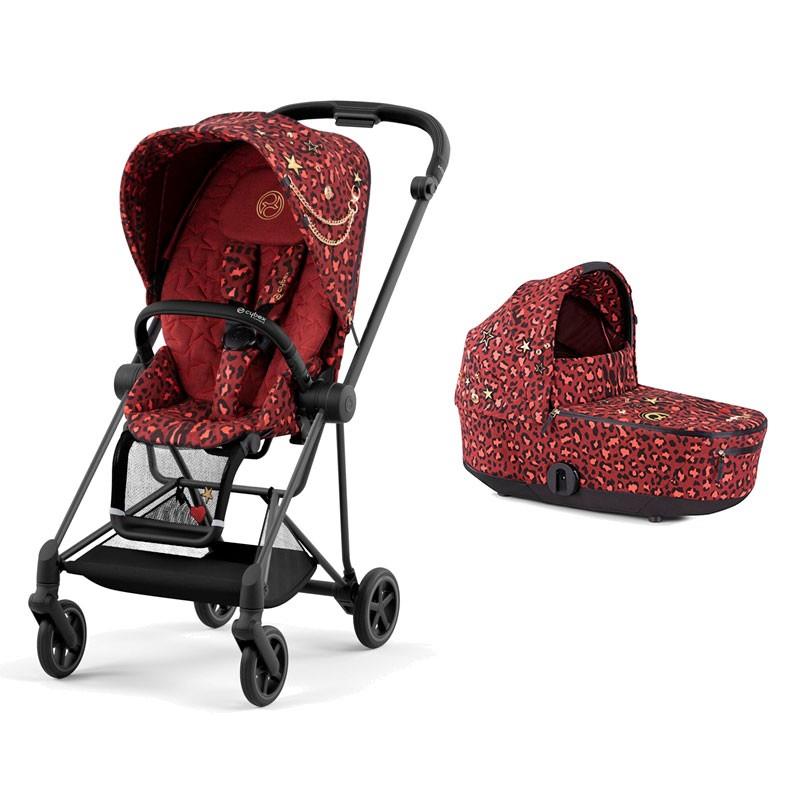 Cybex Mios 3.0 Rockstar - wózek spacerowy z gondolą Lux-Rockstar by Alec Voelkel-Chrome z czarną rączką
