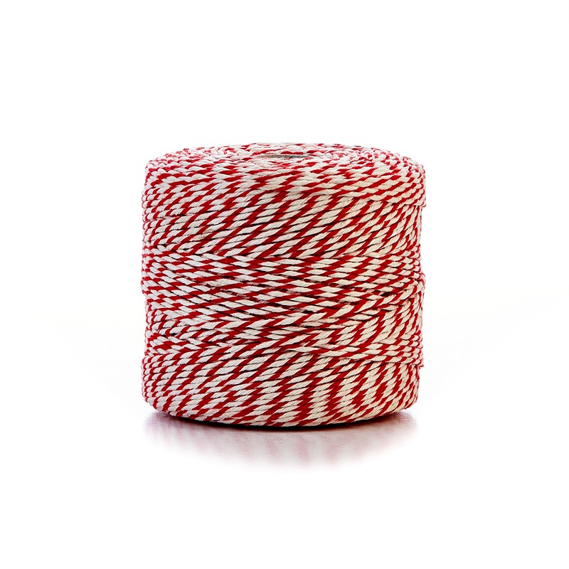 Sznurek biało-czerwony 500g
