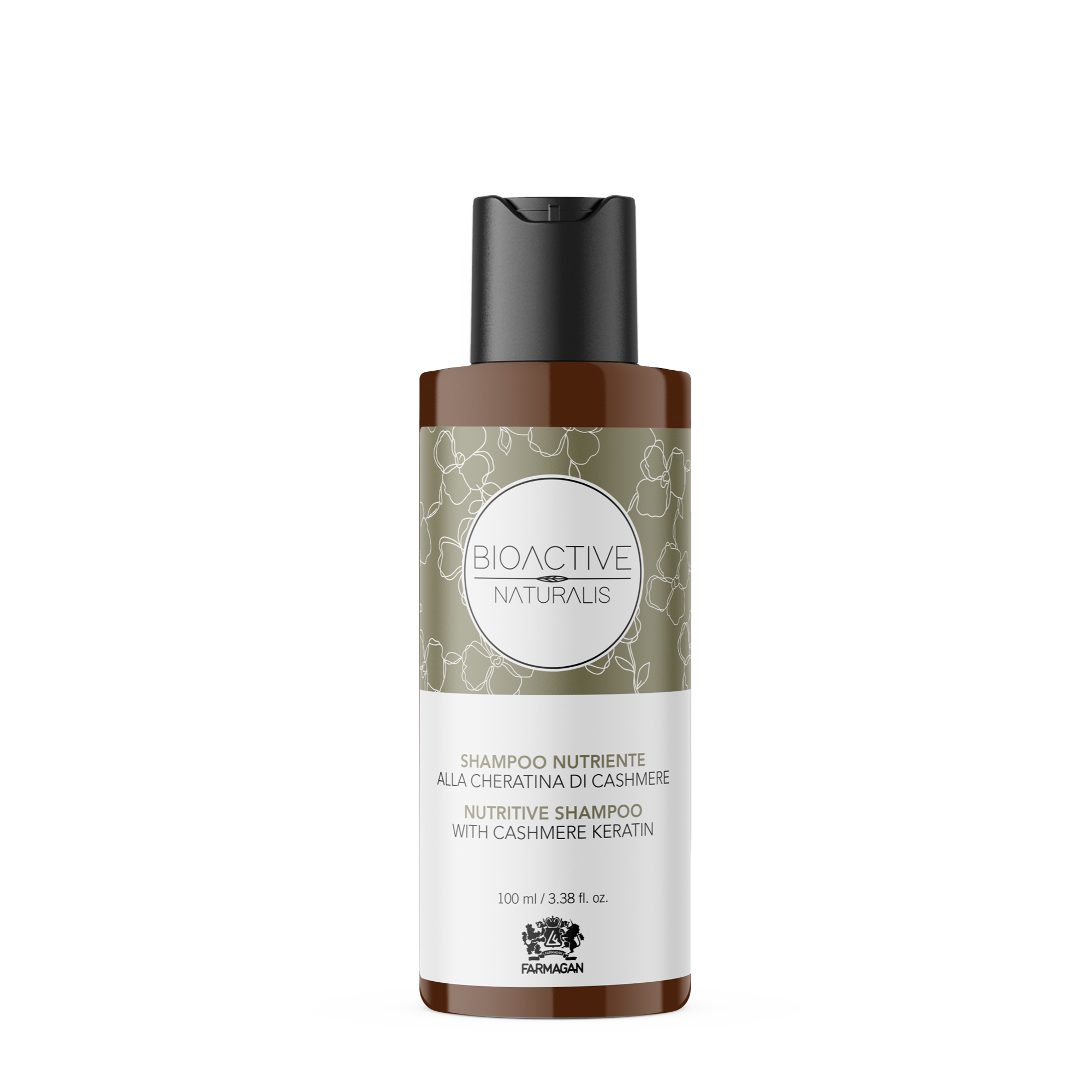 FARMAGAN BIOACTIVE NATURALIS Odżywczy szampon do włosów z kaszmirową keratyną 100ml
