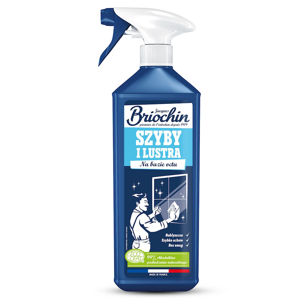Płyn do Mycia Szyb i Luster z Octem w sprayu ECO 750 ml