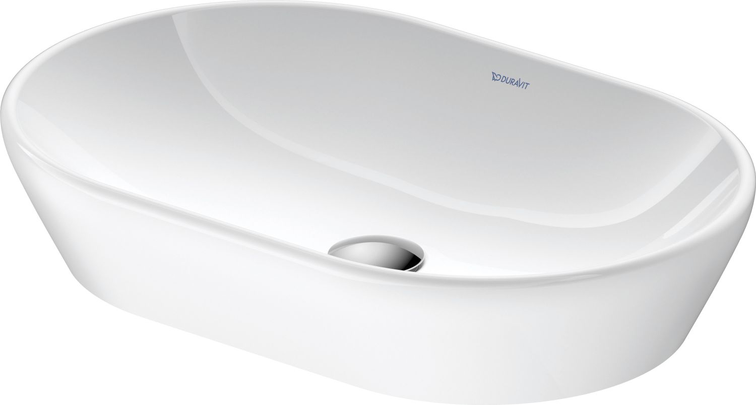 Darmowa Dostawa - Umywalka 60x40 cm owalna nablatowa biała Duravit D-Neo 2372600070