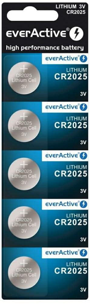EVERACTIVE Bateria CR2025 3V op-5 - Henryx24